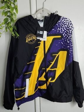 🔥 NEW ERA x NBA LAKERS WINDBREAKER JACKET 🔥
